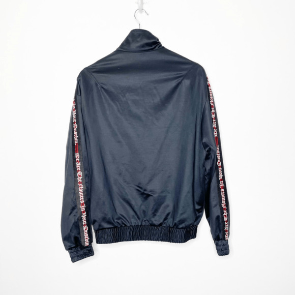 REPRESENT Clo Bomber Jacket black satin we are the flowers full zip MENS S Small - Picture 5 of 5